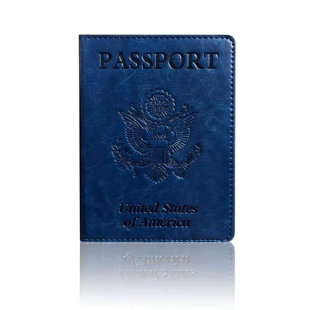 Portefeuille de voyage pour passeport, essentiels de voyage, étui à cartes en cuir avec blocage RFID