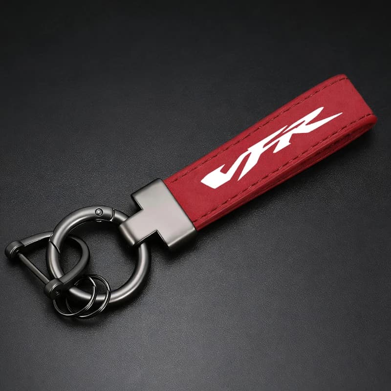 Porte-clés de moto en cuir suédé pour hommes et femmes, accessoires de luxe pour Honda VFR VFR400 VF