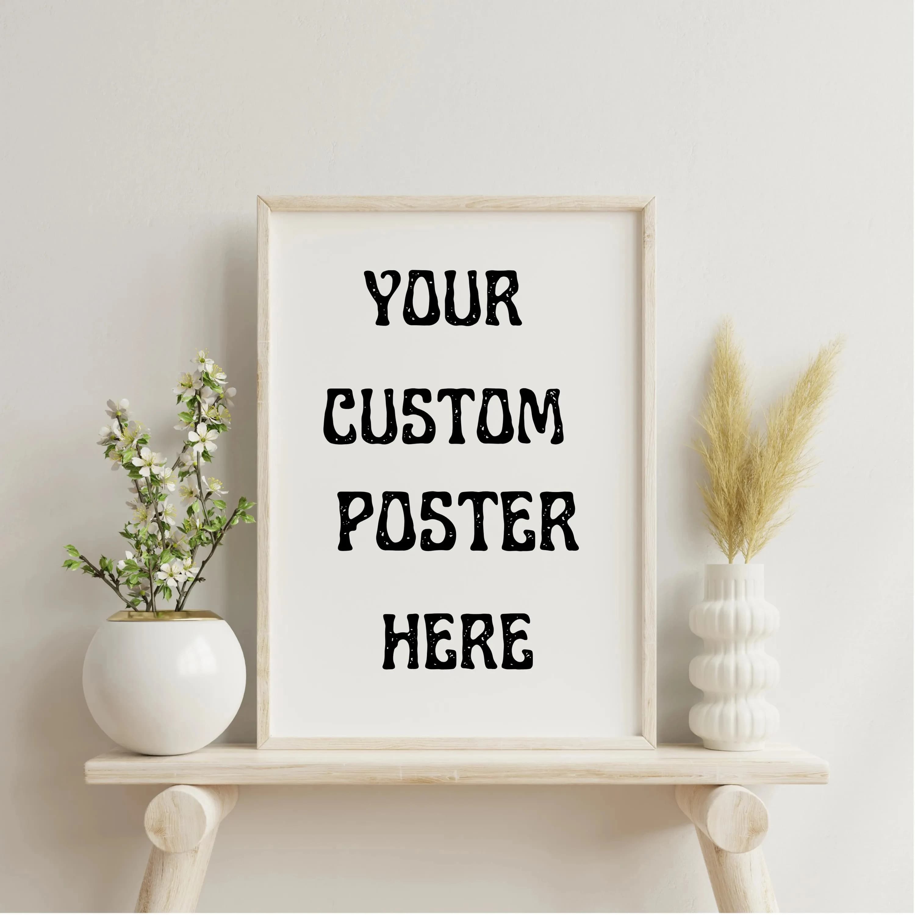 Affiche personnalisée avec image de votre photo imprimée, art personnalisé pour mariage, vie familia