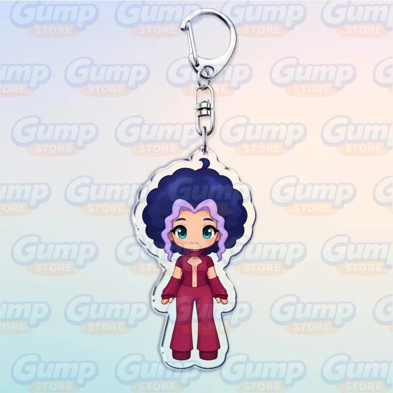 Porte-clés Chibis de Filles Magiques Sweet Fairy pour Accessoires, Bijoux Porte-clés Mignons de Dess