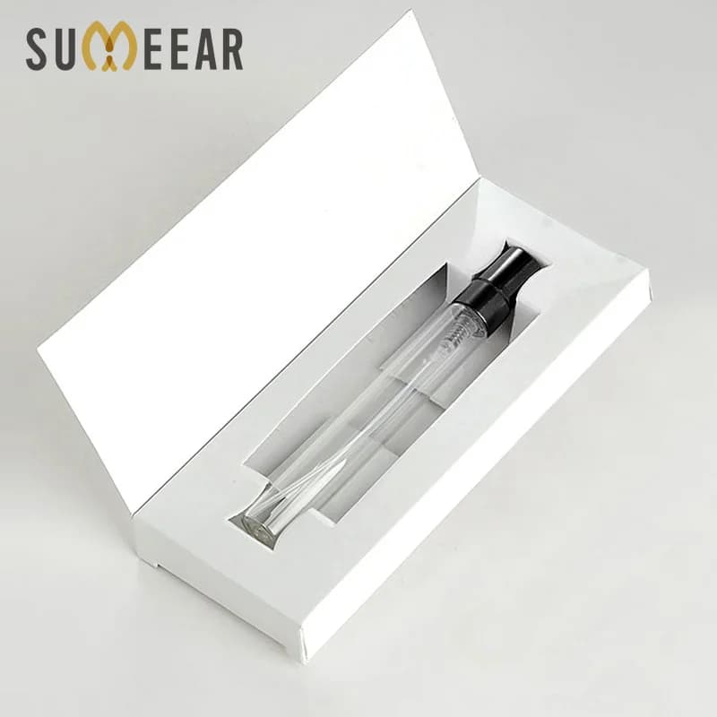50 pièces/lot 10ML bouteille de parfum avec boîtes en papier vide atomiseur vaporisateur bouteille d