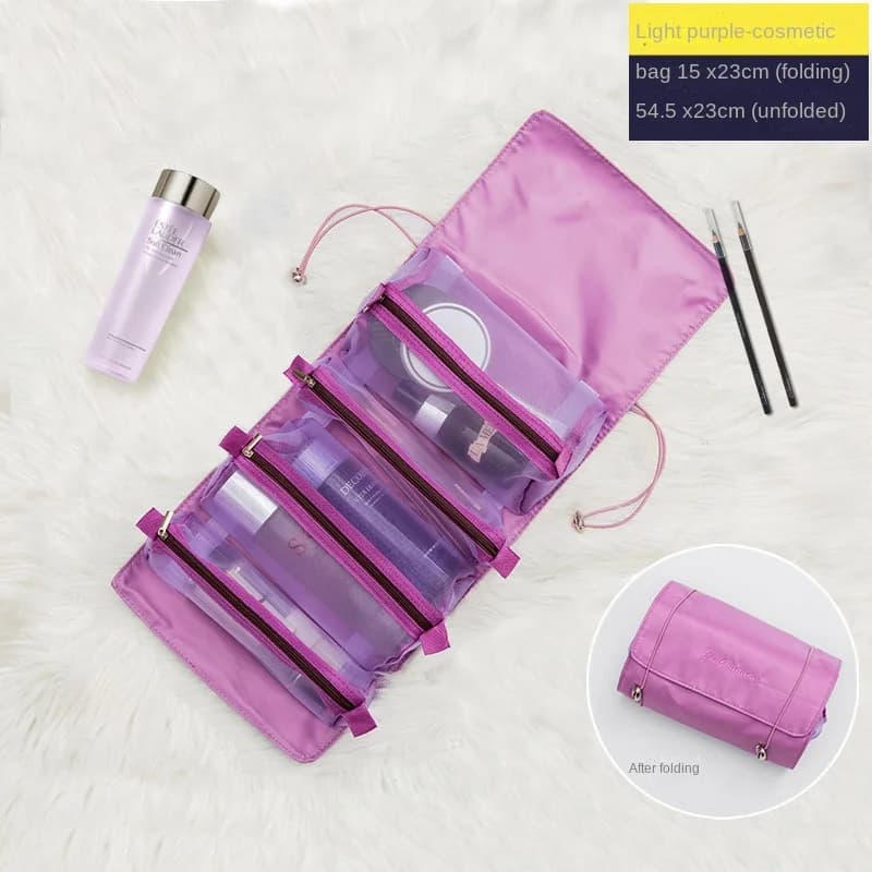 Sac à cosmétiques de voyage pour femmes, boîte de maquillage en maille, esthéticienne, pinceaux de t