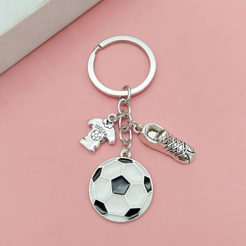 Porte-clés ballon de sport, Football, accessoires de sac, pendentif clé