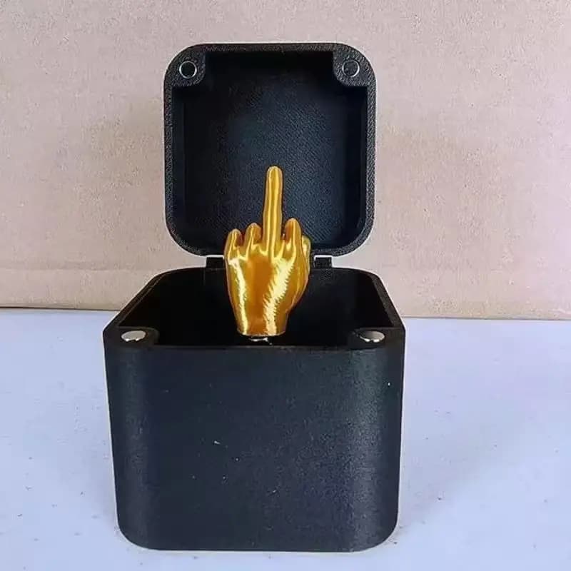 Cadeau de farces drôle, nouveauté du doigt du milieu, cadeau de noël, jouet pour adulte, boîte Pop-U