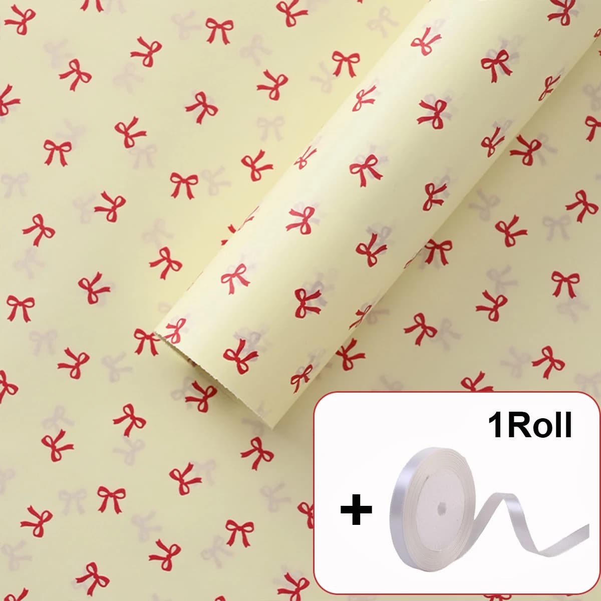 20 feuilles de papier cadeau floral magnifique avec ruban, emballage cadeau DIY pour bouquet, pour a