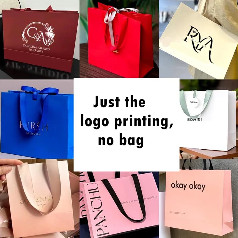 Emballage en papier kraft Les sacs cadeaux pour la personnalisation du logo sont uniquement pour l'i