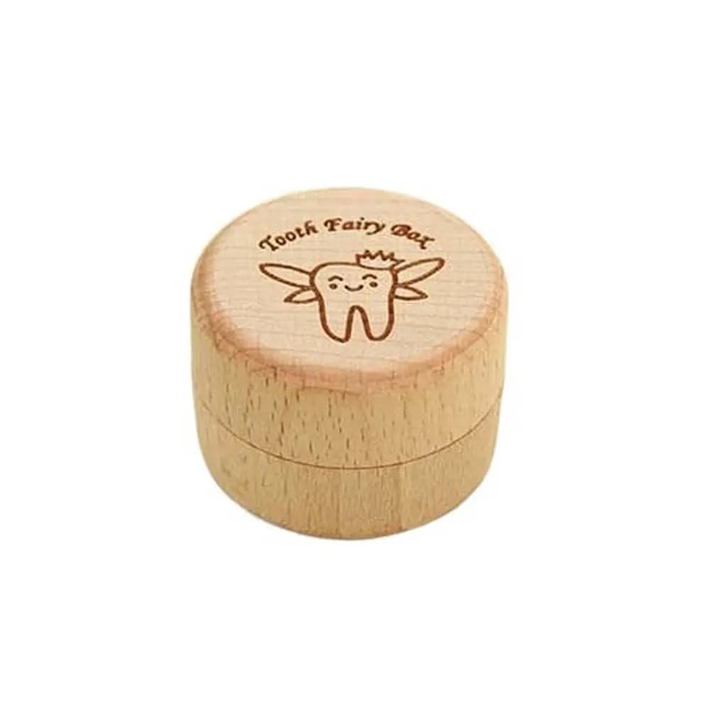 Boîte à dents de bébé en bois, boîte à dents de bébé, sauvegarde des dents primaires, organisateur d