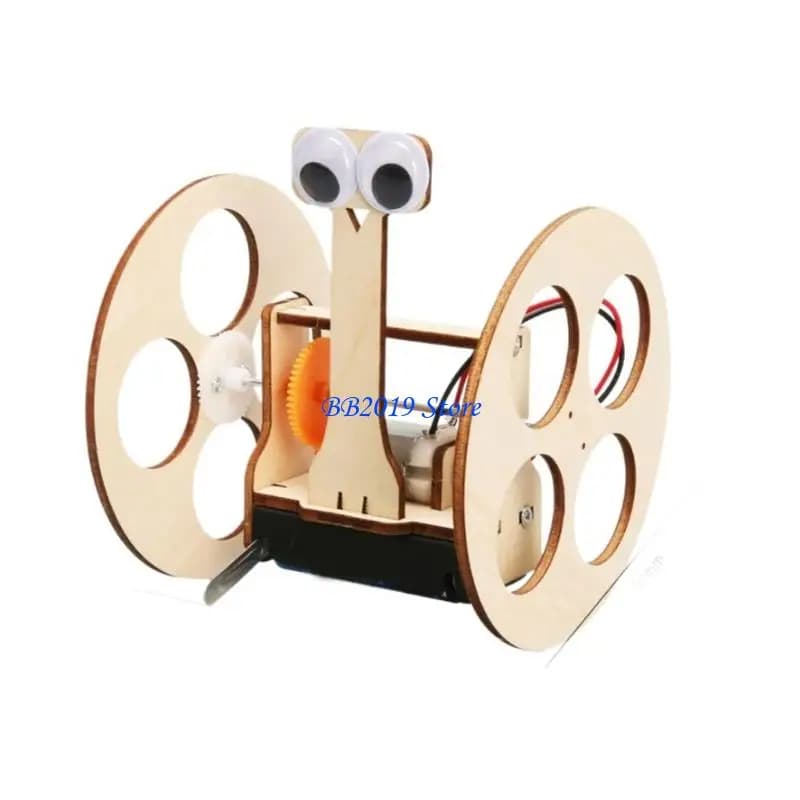 Q0KB – jouet Robot en bois pour enfants, bricolage, pour améliorer motricité, ensemble scientifique 