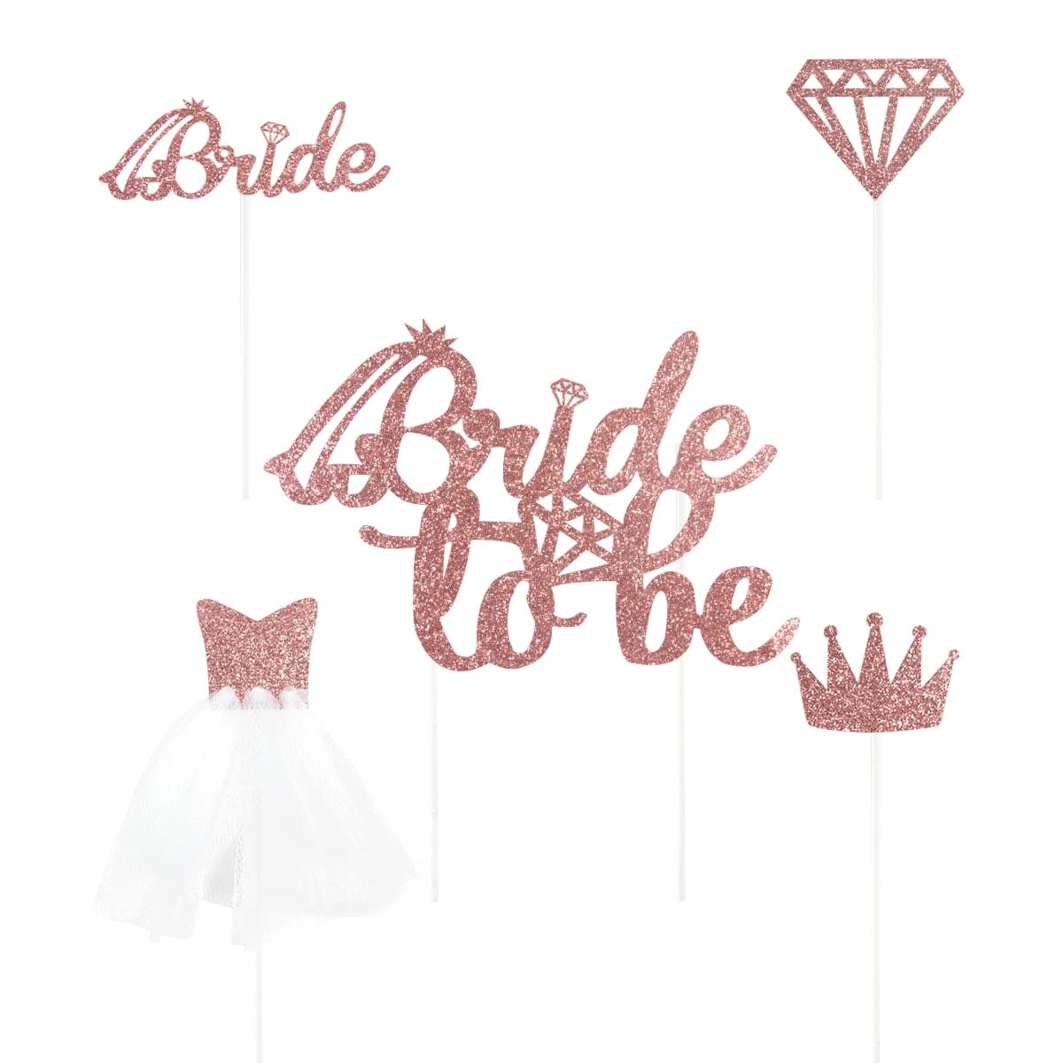1 ensemble de bandeau en Satin or Rose pour future mariée, décorations de mariage, cadeaux de nuit d