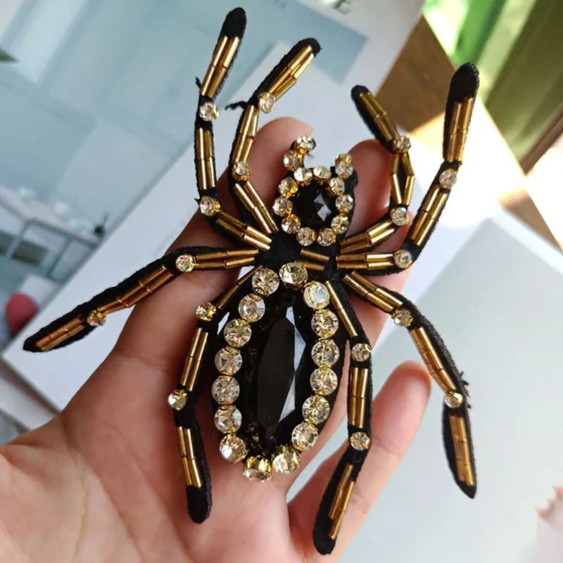 Patch de perles d'araignée une pièce, pull, chaussures, décor, bricolage, couture à la main sur les 