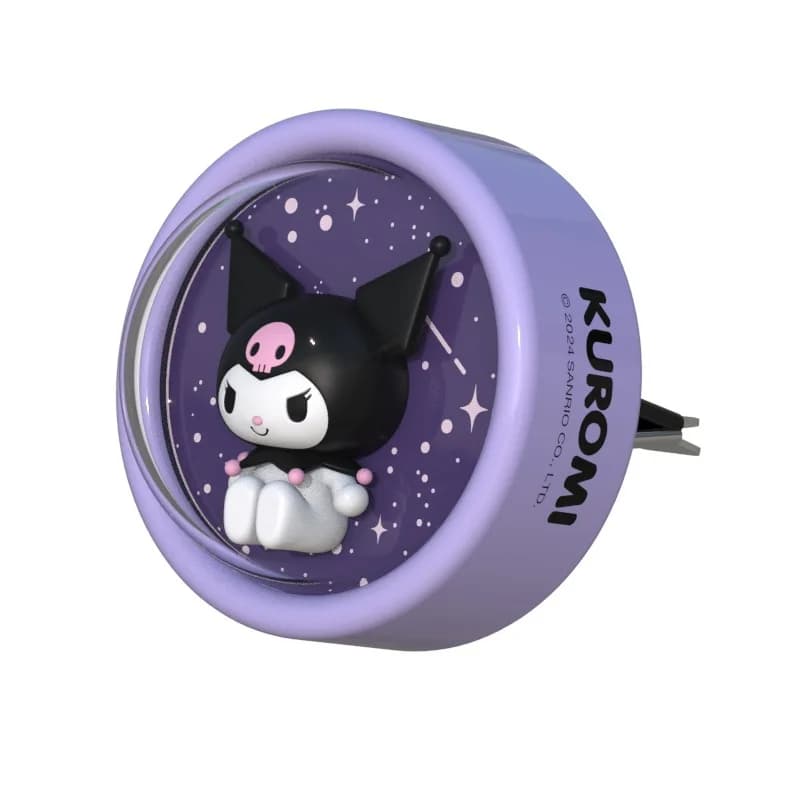 Diffuseur de parfum pour véhicule Sanrio, aromathérapie, sortie d'air, Kuromi, Hello Kitty, lumière 
