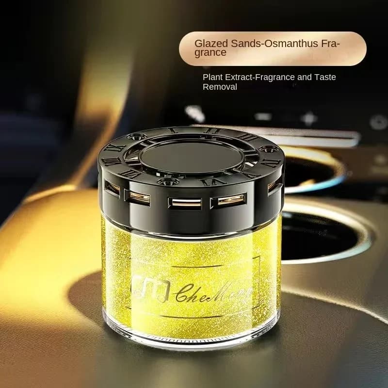 Crème parfumée solide montée sur voiture avec un parfum léger et durable, ainsi que parfum floral Os