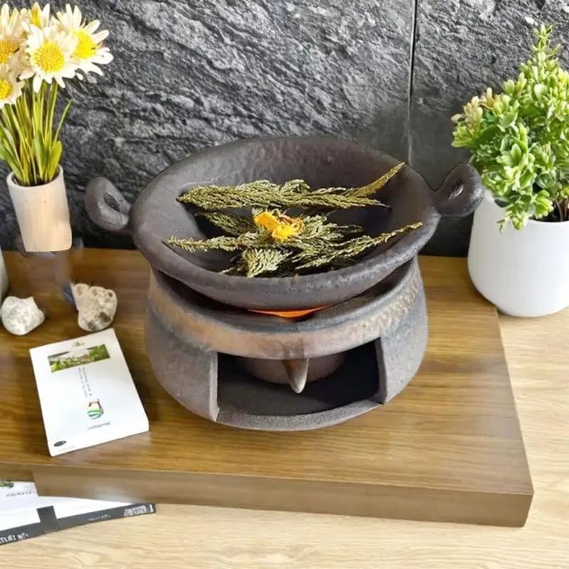 Fondeur cire parfumée en céramique, chauffe-tisane, supports parfumés, bougies pour méditations chau
