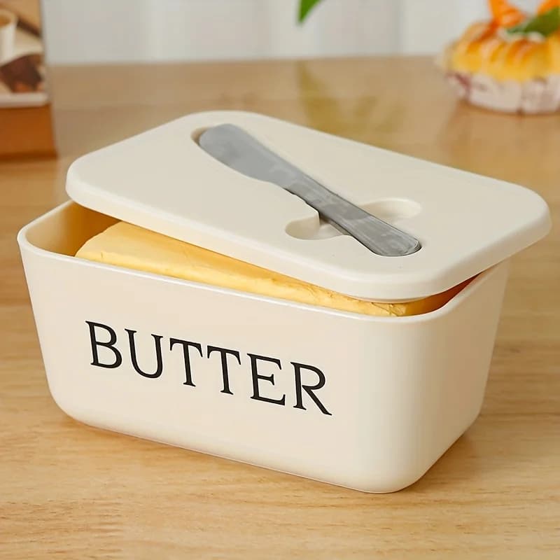 Boîte à beurre - Contenant hermétique pour aliments, organiseur de beurre pour réfrigérateur/comptoi