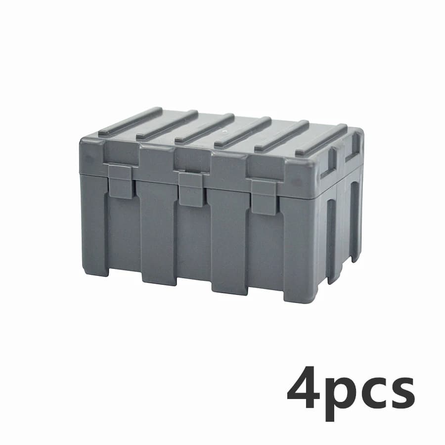 Série Militaire WW2 : Boîte de Rangement MOC pour Blocs de Construction Soldats de l'Armée – Coffret