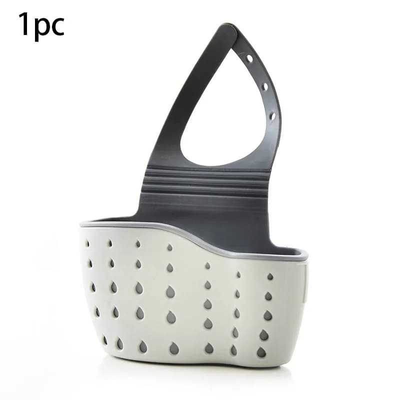 Panier suspendu de vidange d'évier, accessoires de cuisine réglables, sac d'évier en caoutchouc, éta