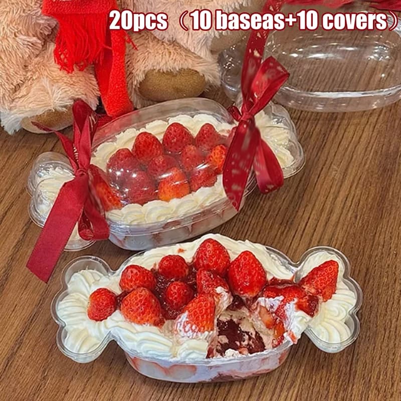 Boîte à gâteaux en forme de bonbons, 20 pièces - Parfaite pour les desserts, les gâteaux, les salade