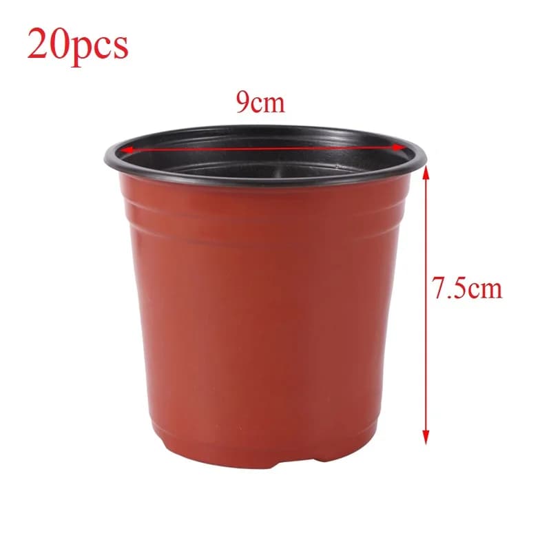 Pot de fleur en plastique, boîte de culture, plateau résistant aux chutes pour plantes de jardin de 