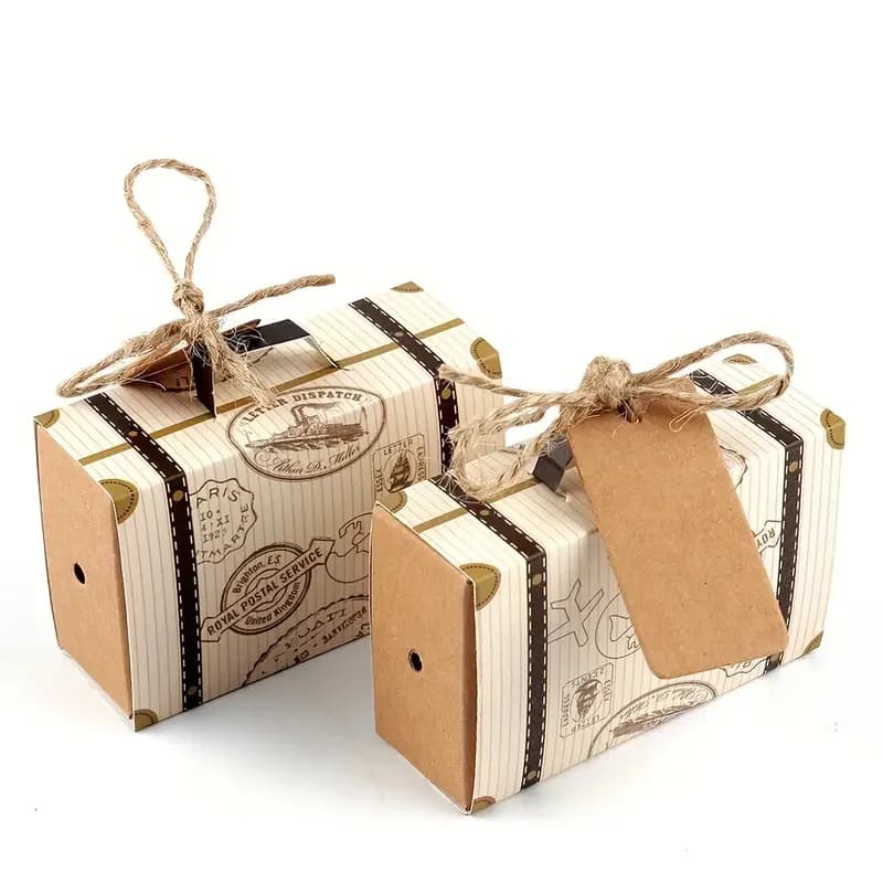 Mini valises élégantes, coffrets cadeaux, parfaits pour les mariages, les vacances et les événements