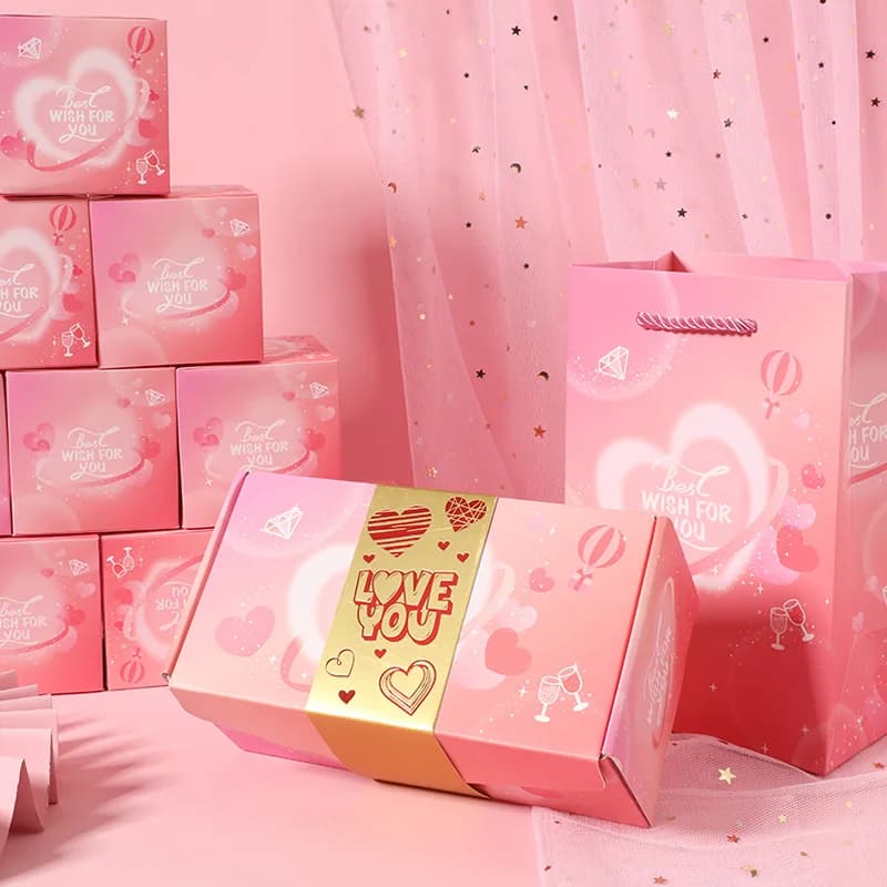 Boîte-cadeau pop-out surprise, boîte-cadeau créative, tirelire rebondisnoyaux unique, luxe pour joye