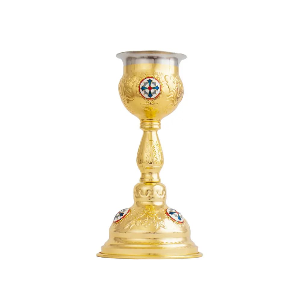 HTISOK craie orthodoxe plaquée or en alliage de Zinc craise fournitures de masse cadeau pour prêtre 