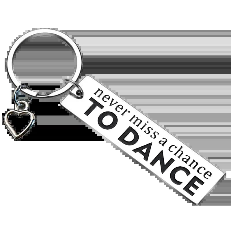 Porte-clés inspirant avec une chance de danser pour adolescentes, cadeau d'anniversaire et de Noël p