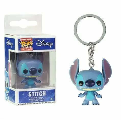 KO POP-Lot de 2 porte-clés Stitch et Angel pour enfant, jouets en vinyle parfumé, piles, stitch, tip