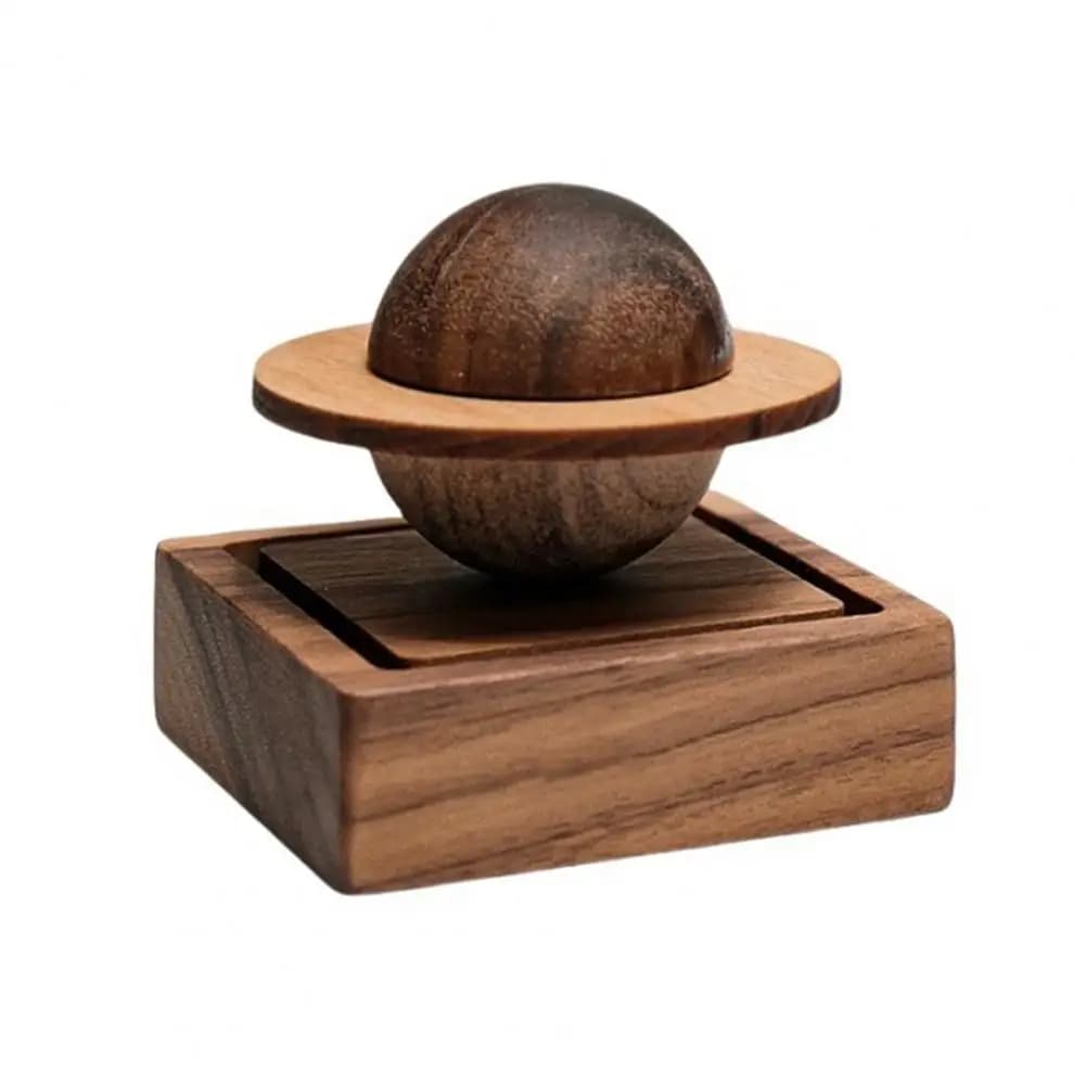 Diffuseur d'encens coffret cadeau diffuseur orbite Jupiter diffuseur planétaire en bois de noyer fab