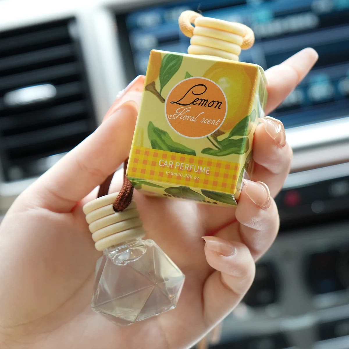 Parfum pour voiture aux fruits frais - Parfum durable, parfum boisé et fruité, adapté à la voiture, 