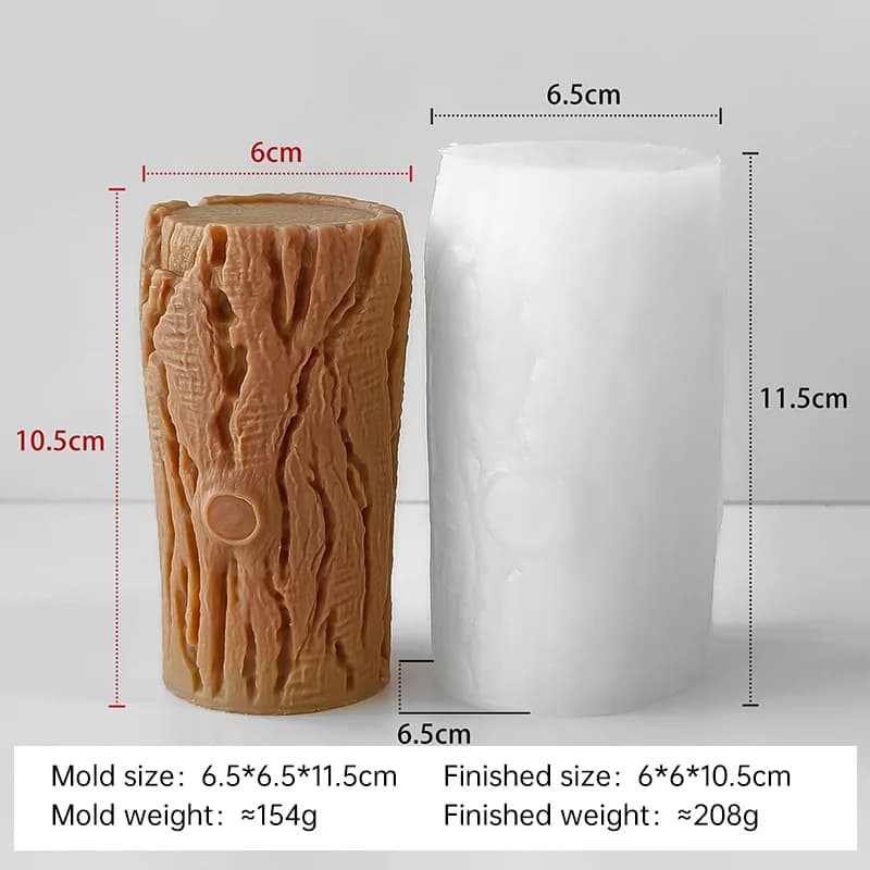 Moule en Silicone pour bougie aromatique, souche d'arbre, accessoires de bricolage pour photographie