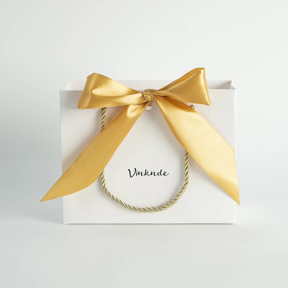 Sac en papier avec Logo personnalisé pour femmes, sacs cadeaux de mariage avec ruban à nœud, Shoppin
