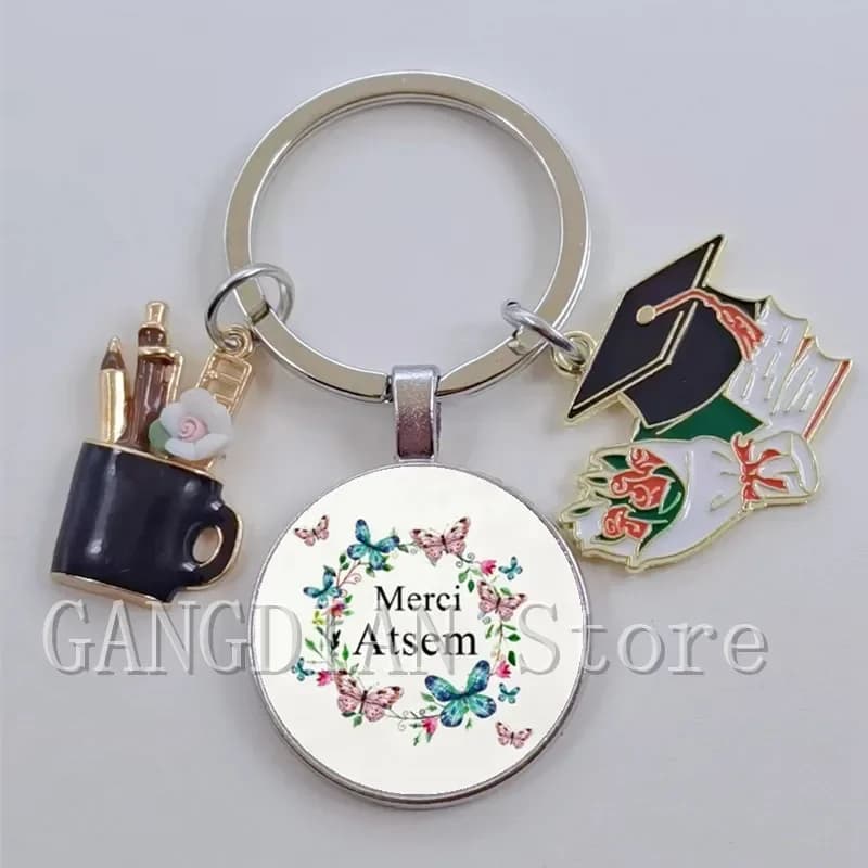 France-Porte-clés meilleur cadeau, Merci ATSEM, Graduates Gift for ATSEM Professor Day