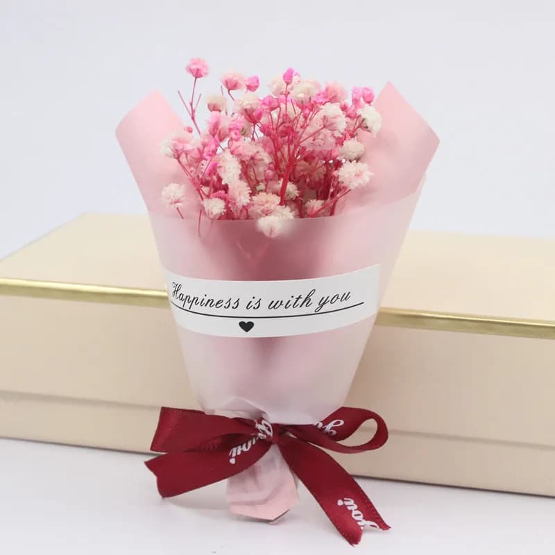 1 pièce, mini bouquet de fleurs de savon fait main, bouquet de roses, adapté aux cadeaux de fête, fa