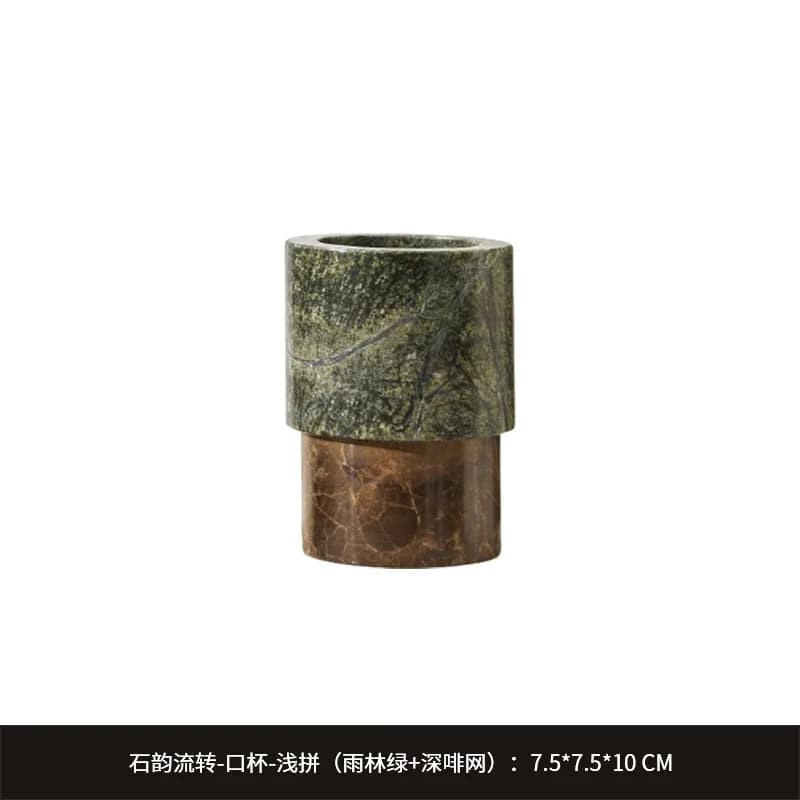 Bouteille de Lotion en marbre à blocs de couleur nordique et plateau d'aromathérapie, accessoires de