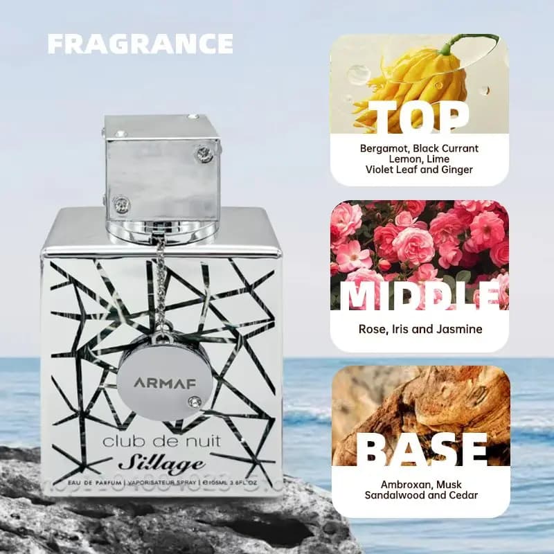 105ML Armaf Club De Nuit Intense Man Eau De Toilette parfum Woody épicé attirer les femmes parfum lo