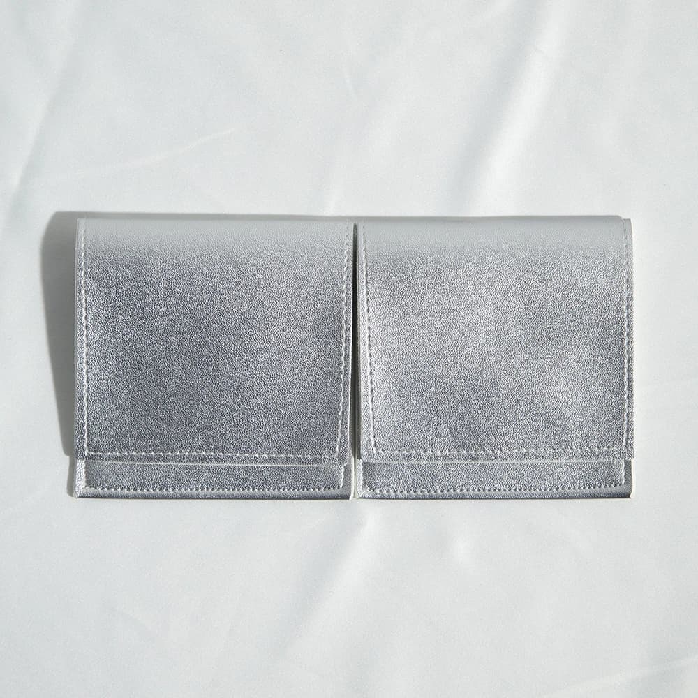Sac de rangement carré en cuir PU pour accessoires de bijoux, logo personnalisé, enveloppe anti-pous