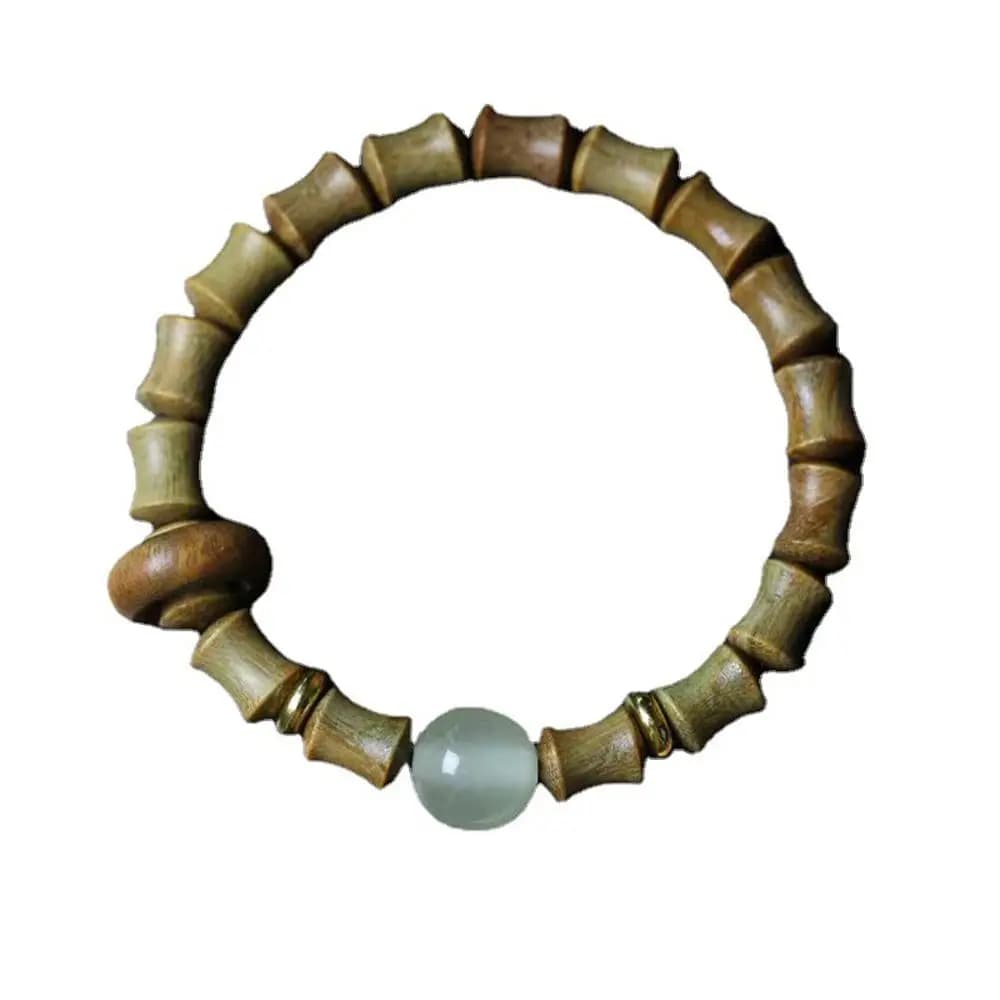 Bracelet en bois de santal vert pour femme, accessoires de bijoux, décoration de chapelet de nuit, m