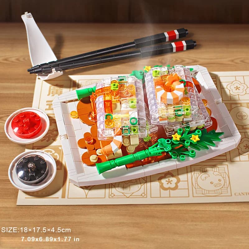 Mini blocs de construction de la culture chinoise cantonaise, cadeaux de Noël et de Thanksgiving