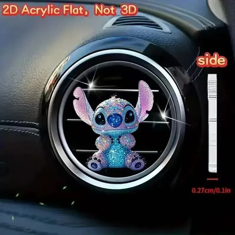 Accessoires de voiture en acrylique à l'effigie de Stitch, mignons et kawaii, pour la décoration int