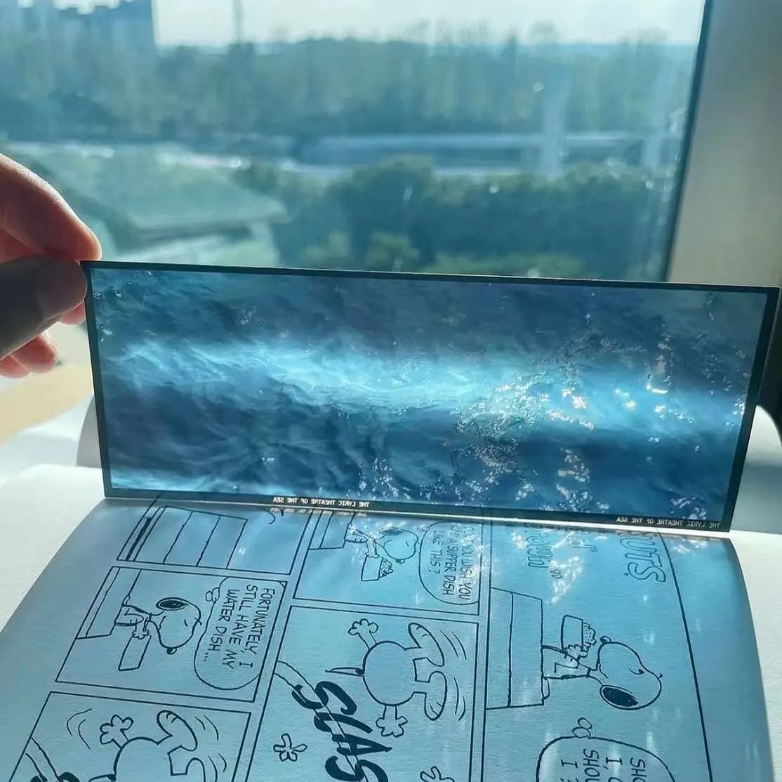 Ins Beauty – marque-page de Film de mer bleue, marque-page de livre esthétique translucide pour la l