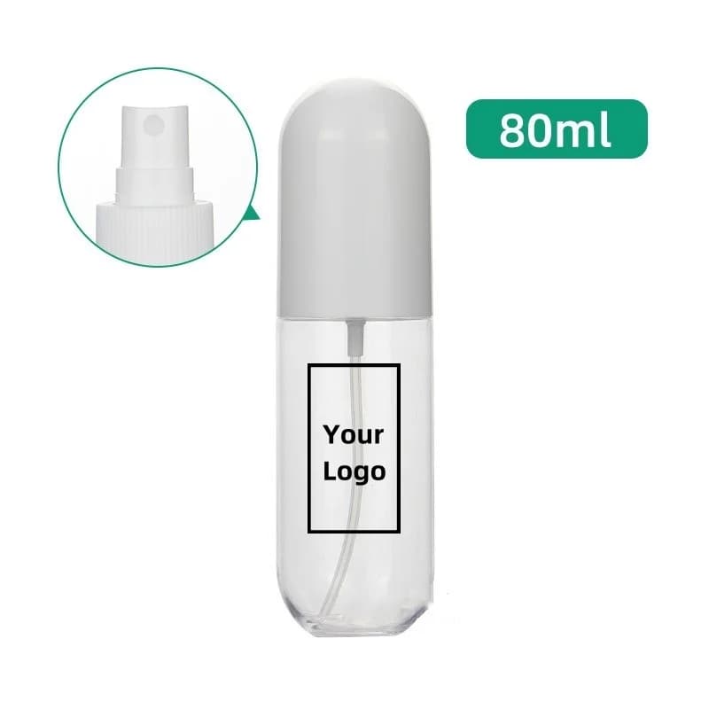 【Personnalisation du logo】 Bouteilles cosmétiques personnalisées de 80 ml Flacon pulvérisateur de pa