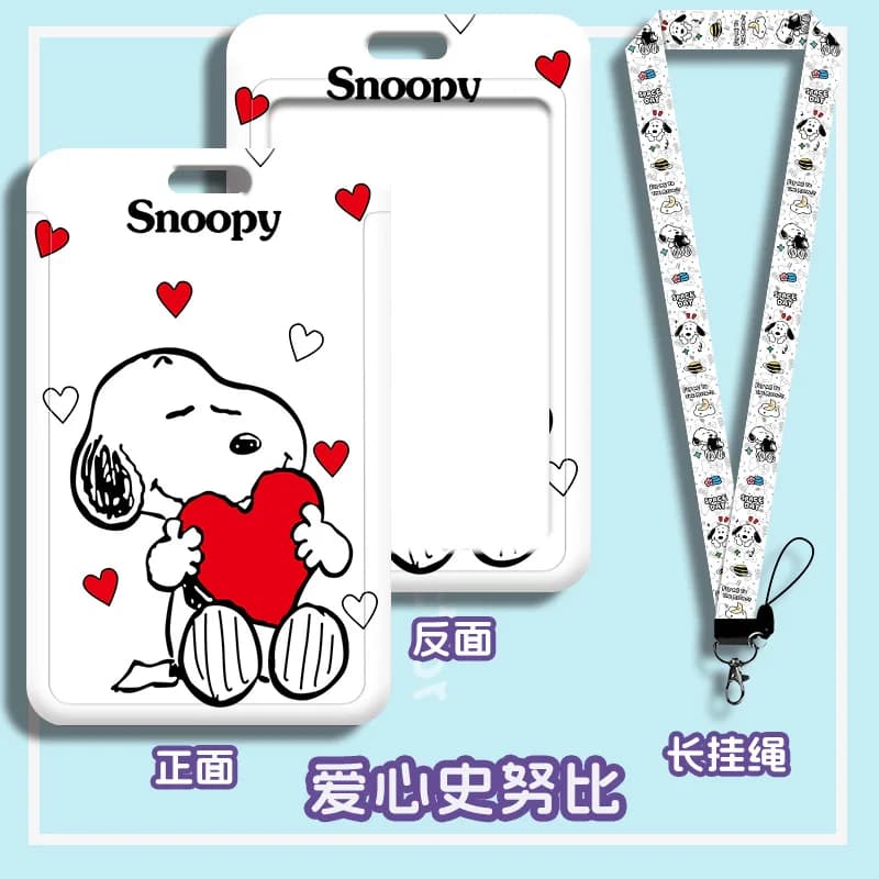 Étui pour cartes Snoopys, étui pour carte d'étudiant, étui pour carte de campus, étui pour carte de 