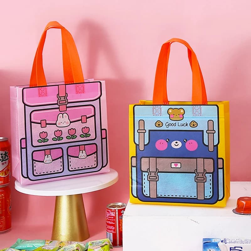 StoBag Emballage cadeau Sac fourre-tout Dessin animé mignon Enfants Fête d'anniversaire Bonbons Joue