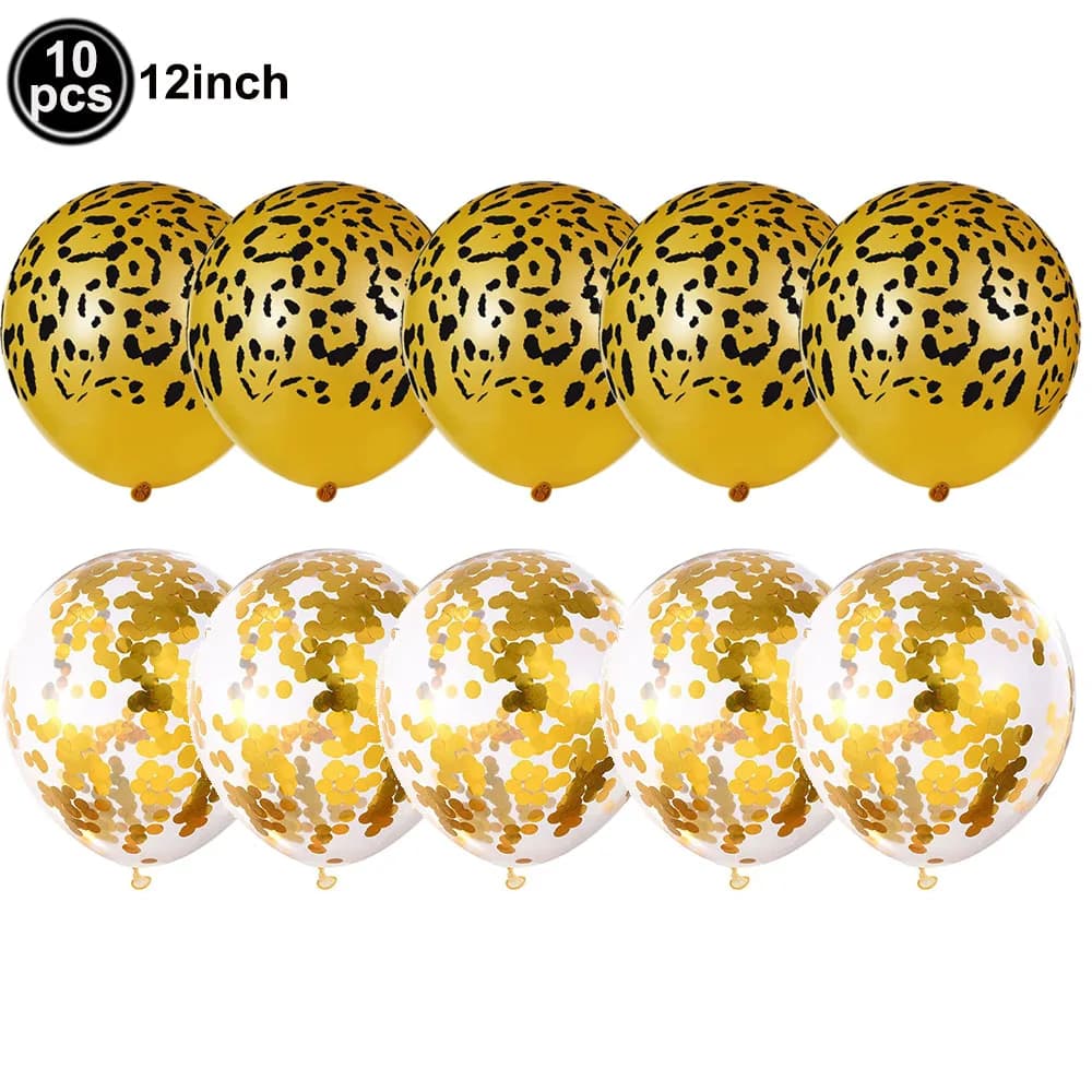Fournitures de fête d'anniversaire léopard, assiettes, tasse, serviette, nappe, pailles, thème Anima