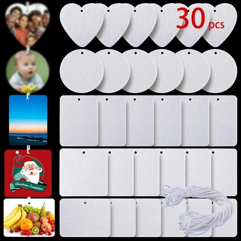 Lot de 30 feuilles de feutre à Sublimation pour voiture, lot de 30 feuilles de feutre à transfert de
