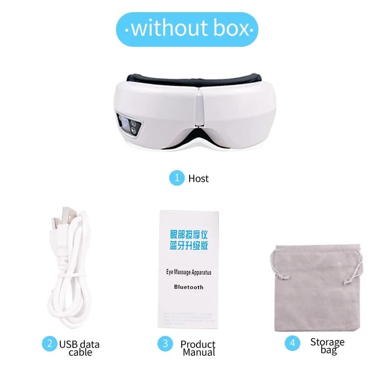Masseur oculaire intelligent pliable, Vibration, Airbag, compresse, Instrument de Massage des yeux, 