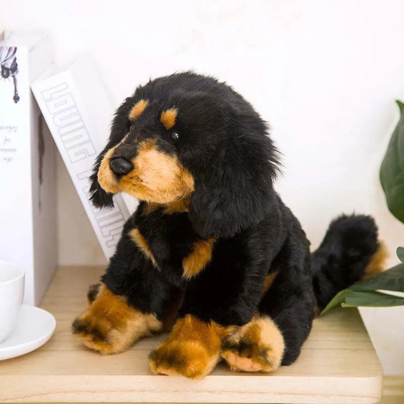 Peluche réaliste Husky Golden Retriever avec billes lestées, jouet en peluche chiot réaliste, cadeau