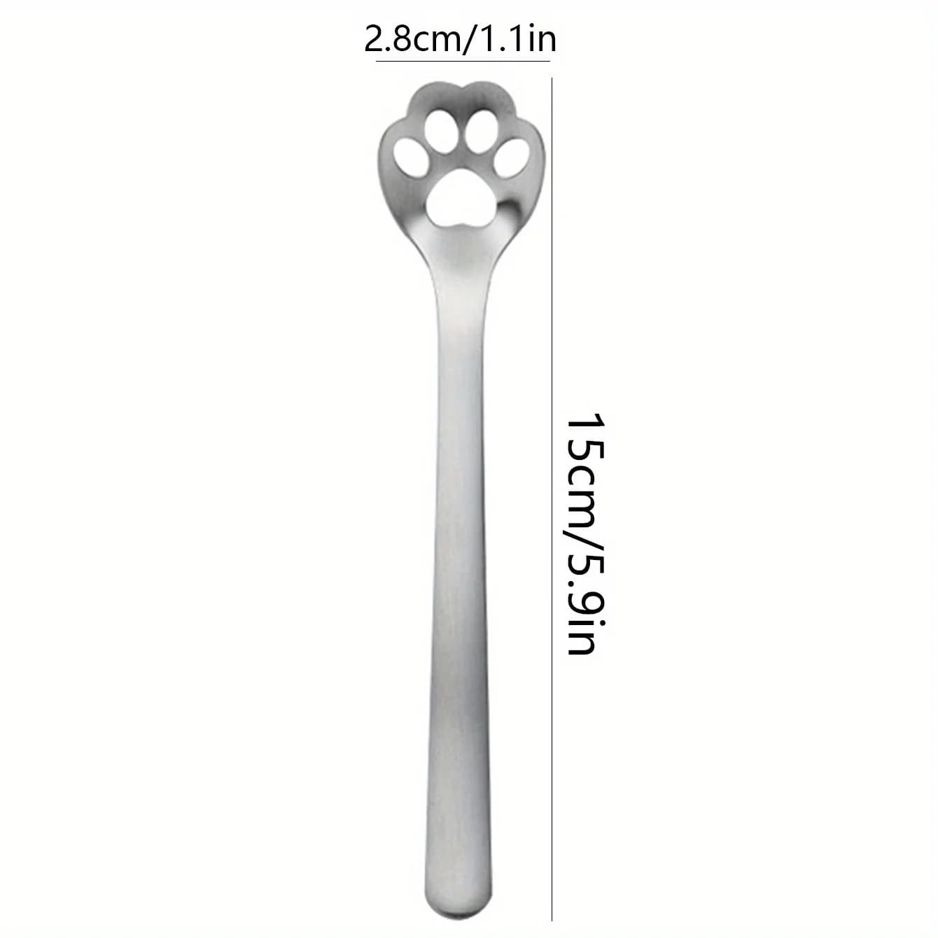 Emporte-pièce patte de chat en acier inoxydable, parfait pour le café, le sucre et la crème glacée, 