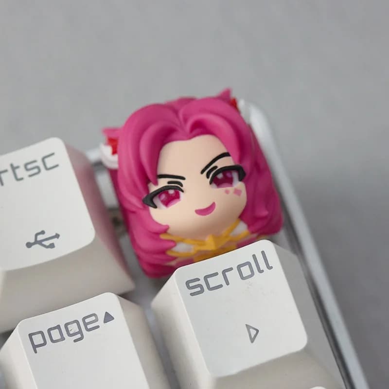 Capuchons de touches de clavier mécaniques en résine personnalisés, héros, jeu sur le défaut, la fil