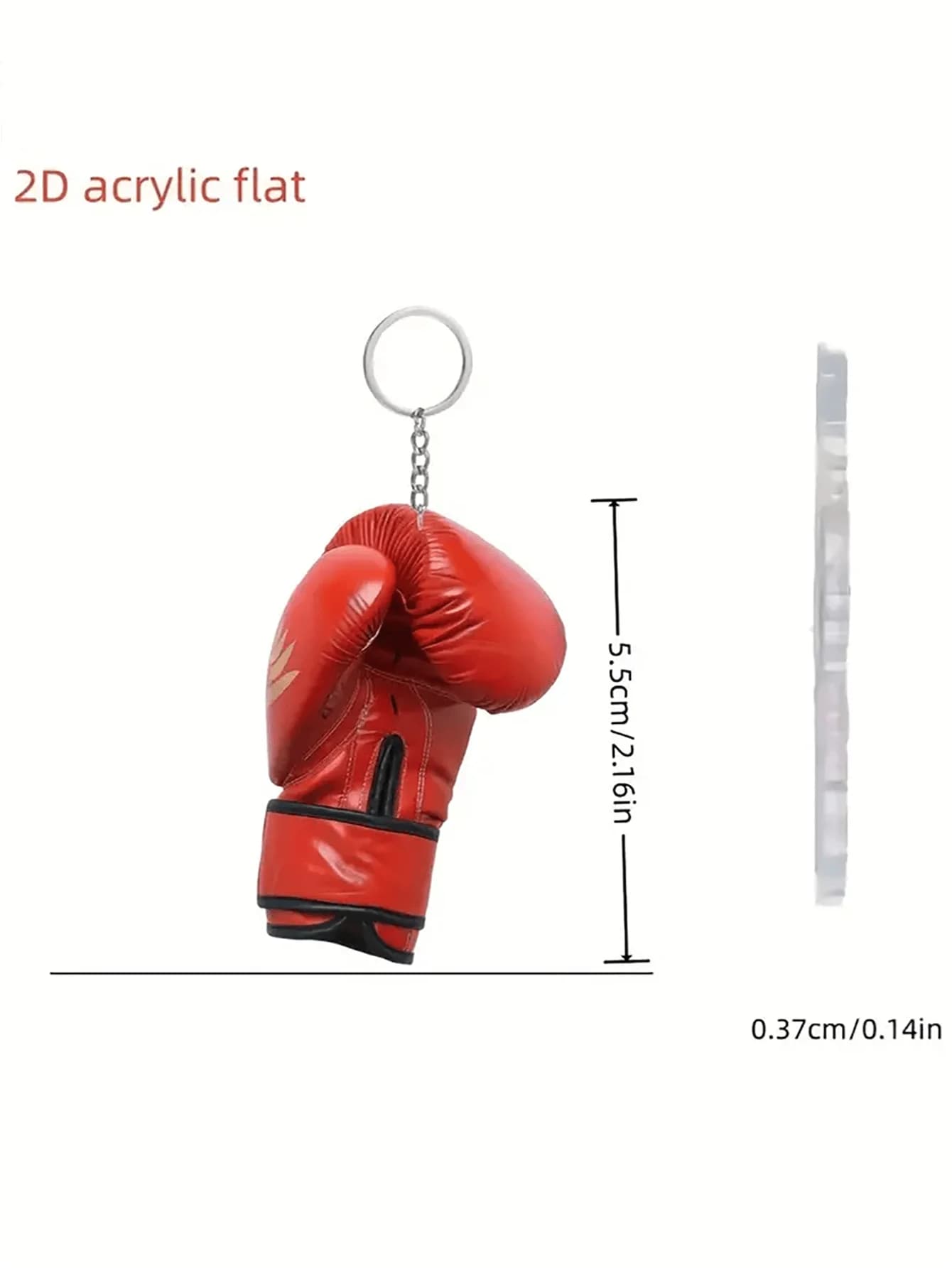Porte-clés Gant de Boxe, Style Simple, Porte-clés Créatif pour Homme, Pendentif de Sac à Dos, Boucle